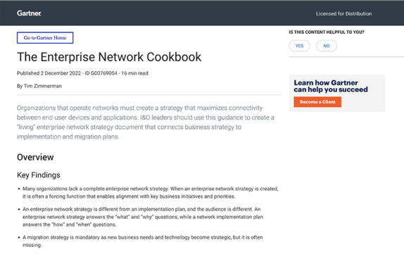 The enterprise network cookbook
