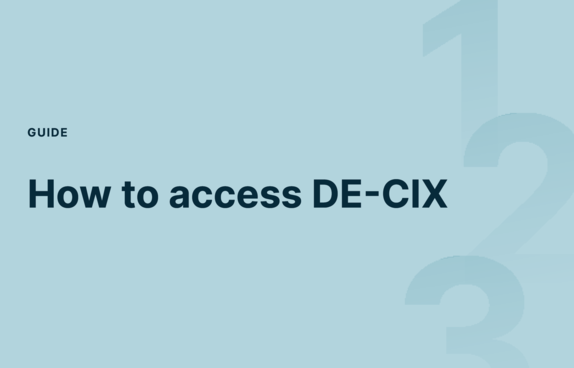 How to access DE-CIX