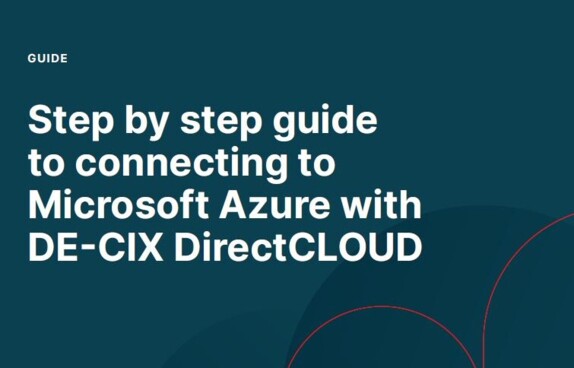 Step by step guide to connecting to Microsoft Azure with DE-CIX DirectCLOUD cover